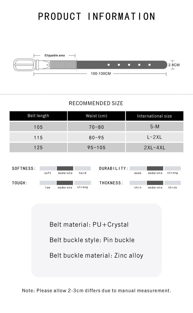 Thesupermade Rhinestone Beaded Belt - 1822