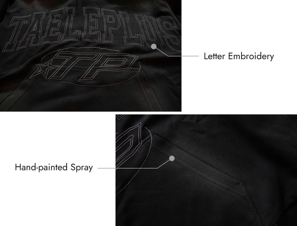 Thesupermade Washed Spray Printed Vintage Hoodies