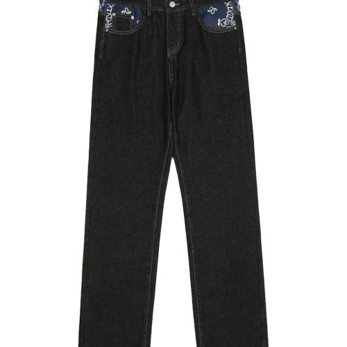 The Supermade Petal Letter Baggy Jeans 3